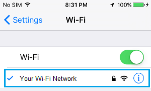 Connect to an active WiFi network