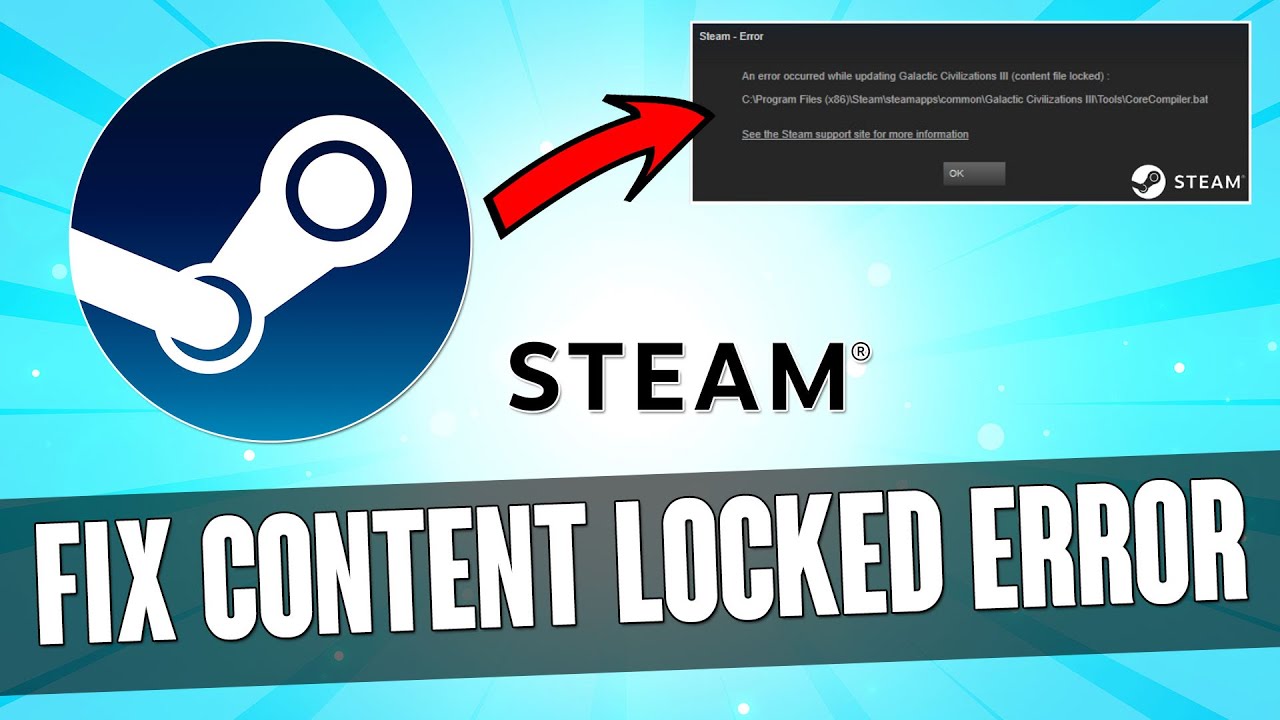7 Easy Fixes for the “Steam Content File Locked” Error in PC