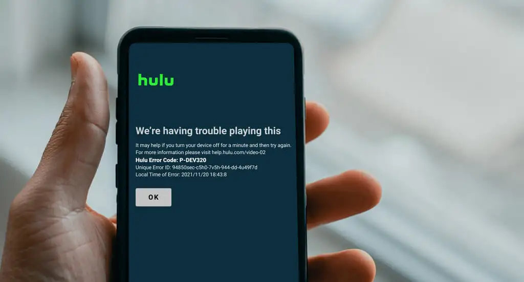 How to Fix Hulu Error Code P-DEV320: A Simple Guide